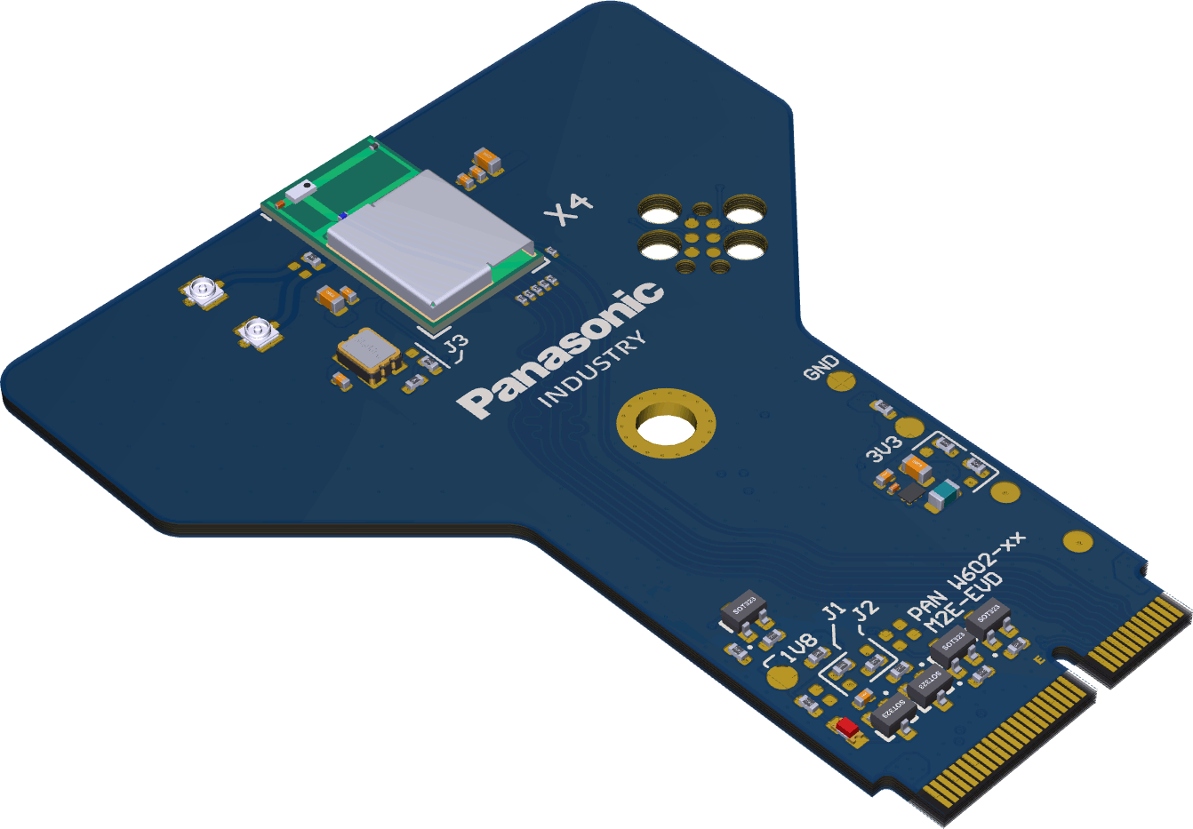 M.2 Device w/ Antenna - Wireless Connectivity Development Hub